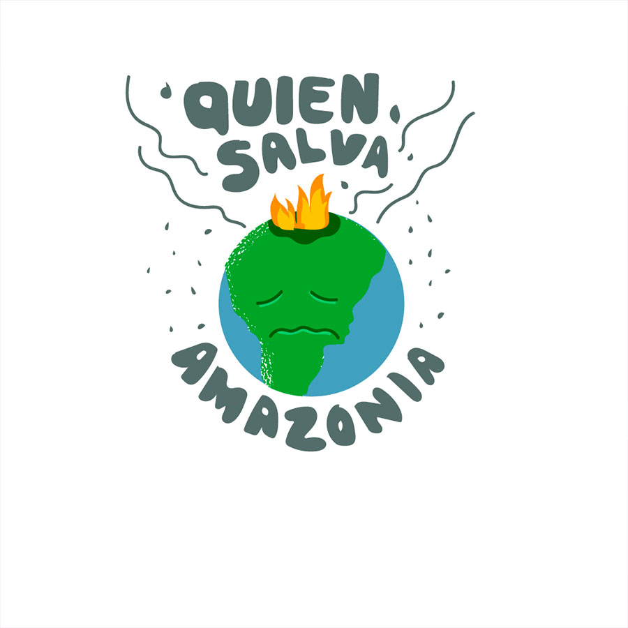 Ilustración Móvil Fest verde