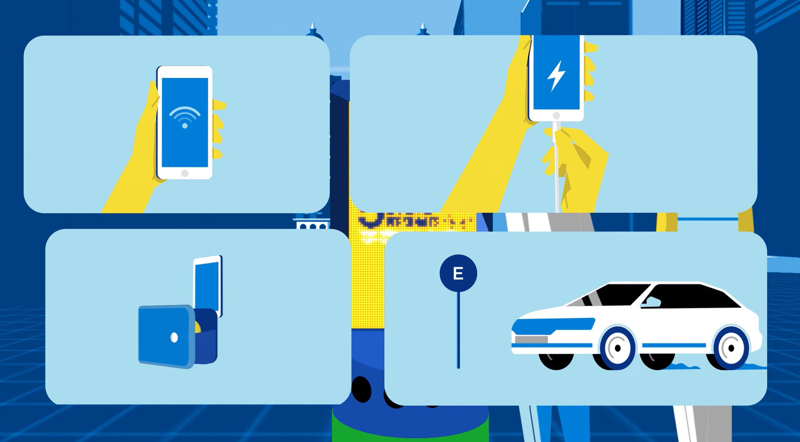 Servicios conectados al asistente urbano